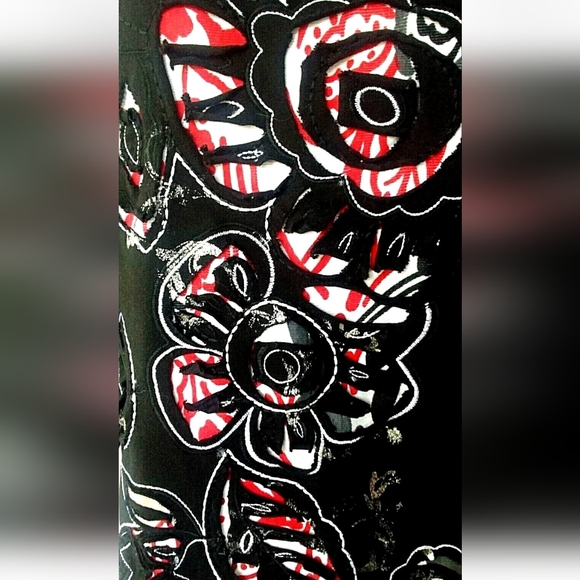 Laura Ashley Black Razor cut T-shirt Fairy Grunge Wmns 2X - Picture 5 of 9